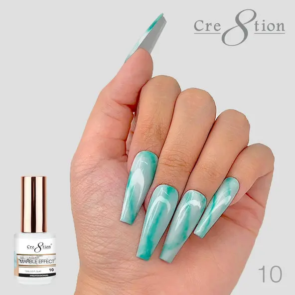 Cre8Tion Marble Effect Soak-Off Gel Lacquer In Shade 10 – 0.5 Oz 1