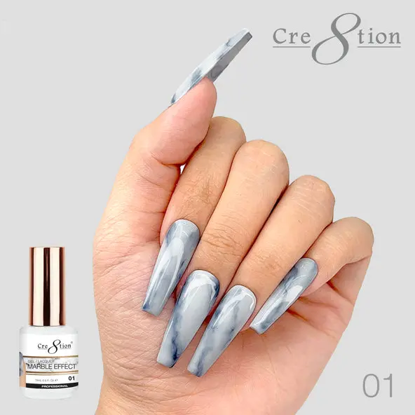 Cre8Tion Marble Effect Soak-Off Gel Polish In Shade 01 – 0.5 Oz 1