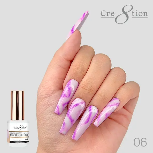Cre8Tion Marble Effect Soak-Off Gel Polish In Shade 06 – 0.5 Oz 1
