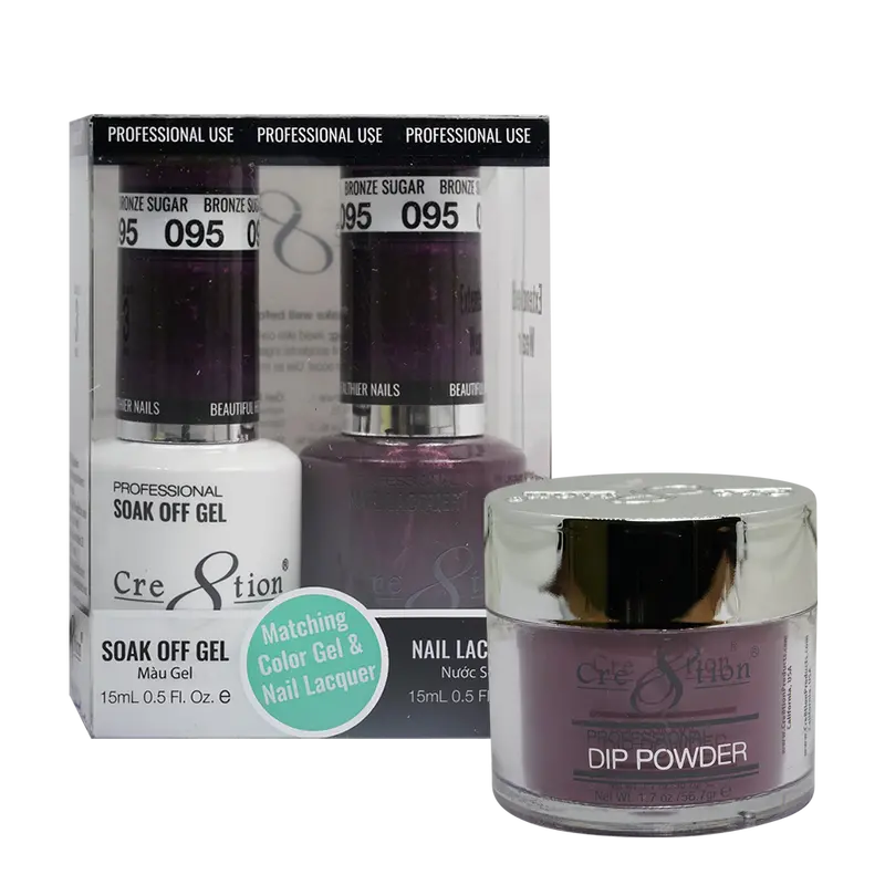 Cre8Tion Matching Nail Trio: Acai Berry Collection 95 1