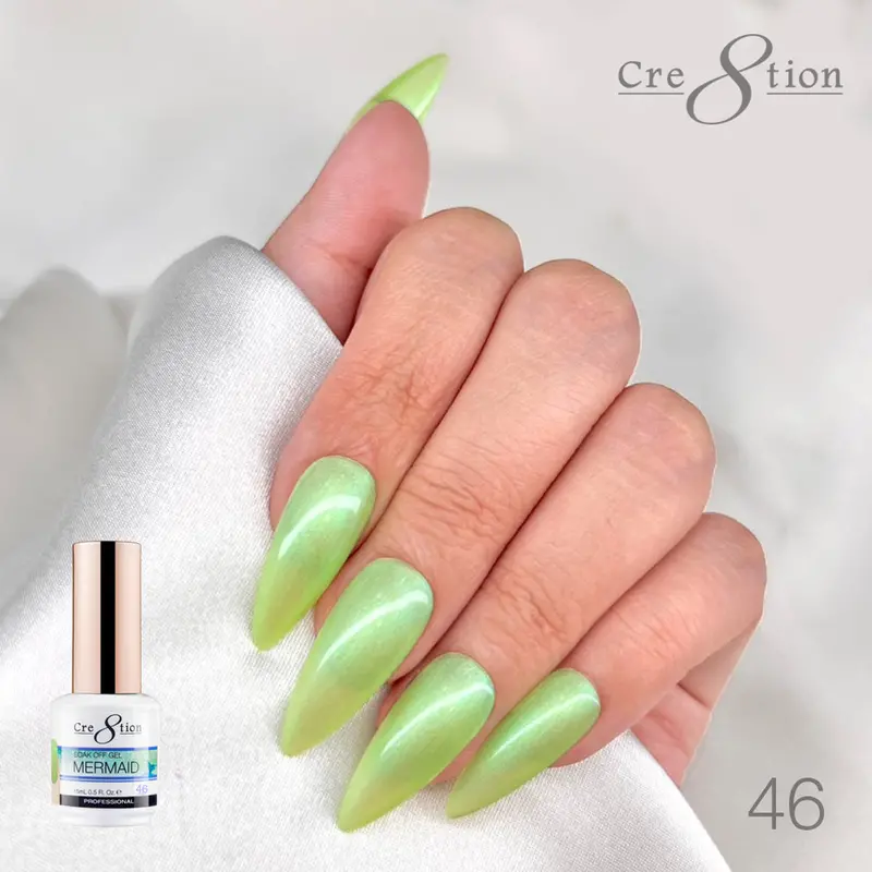 Cre8Tion Mermaid Chameleon Gel Polish – Iridescent Shift Shade Mc46 (0.5 Oz) 1