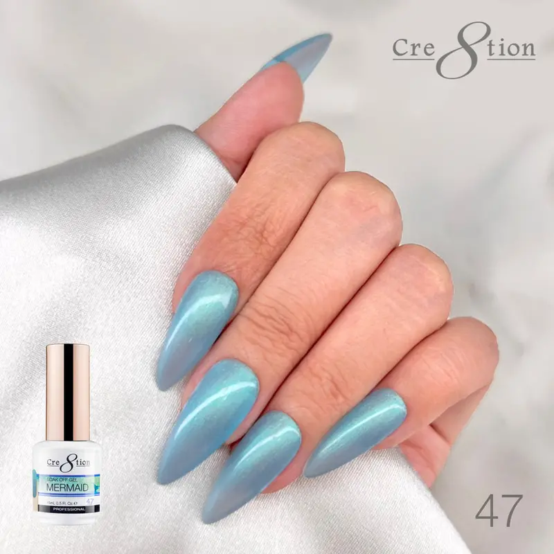Cre8Tion Mermaid Chameleon Gel Polish – Iridescent Shift Shade Mc47 (0.5 Oz) 1