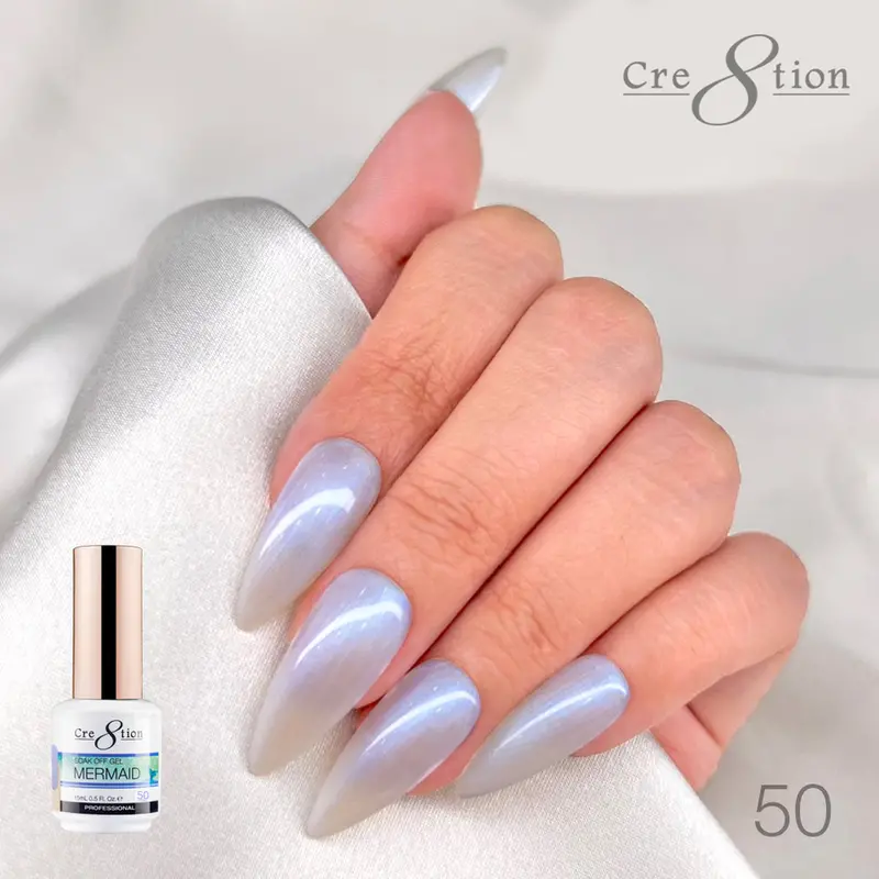 Cre8Tion Mermaid Chameleon Gel Polish – Iridescent Shift Shade Mc50 (0.5 Oz) 1