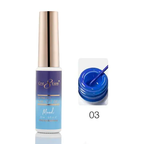 Cre8Tion Mood-Shift Detailing Gel – #03, 0.25Oz Reactive Nail Art Gel 1