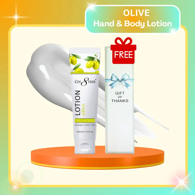 Cre8Tion Olive Hand & Body Lotion – 100 Ml (3.3 Fl Oz), 60 Units/Case 1