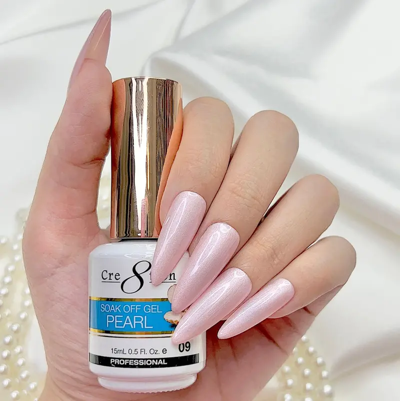 Cre8Tion Pearl Gel Polish – 0.5 Oz Bottle, Shade #9 1