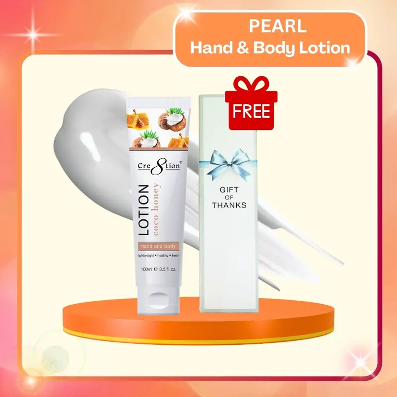 Cre8Tion Pearl Glow Hand & Body Lotion – 100 Ml (3.3 Fl Oz), 60 Units/Case 1