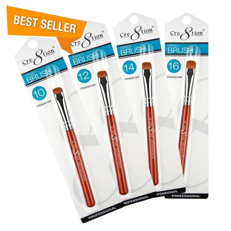 Cre8Tion Premium Hair-French Nail Brush – Fine-Tip Precision Tool 1