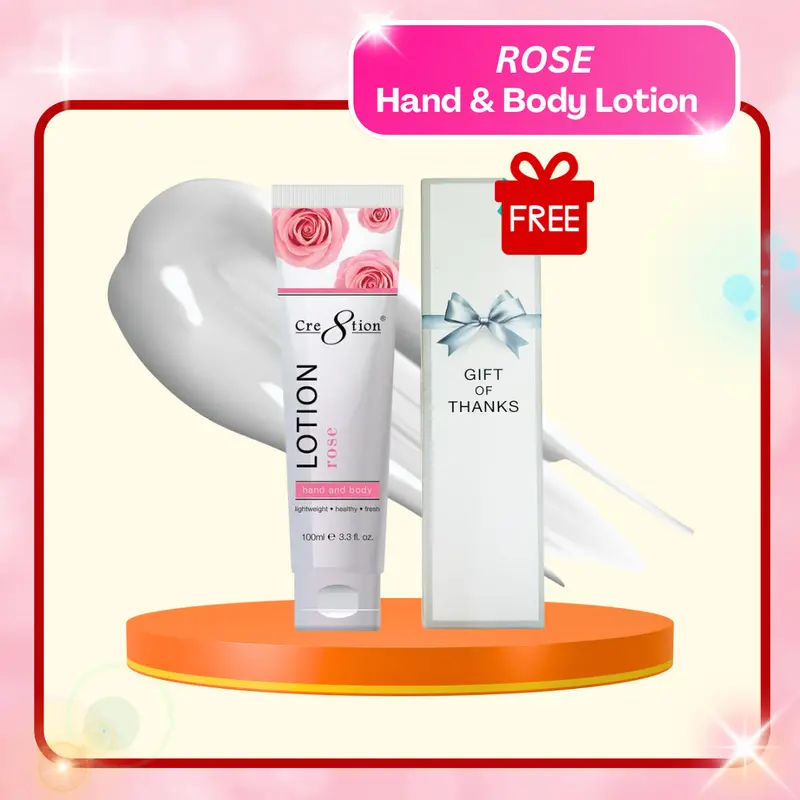 Cre8Tion Rose Scented Hand & Body Lotion – 100 Ml (3.3 Fl Oz), 60 Units/Case 1