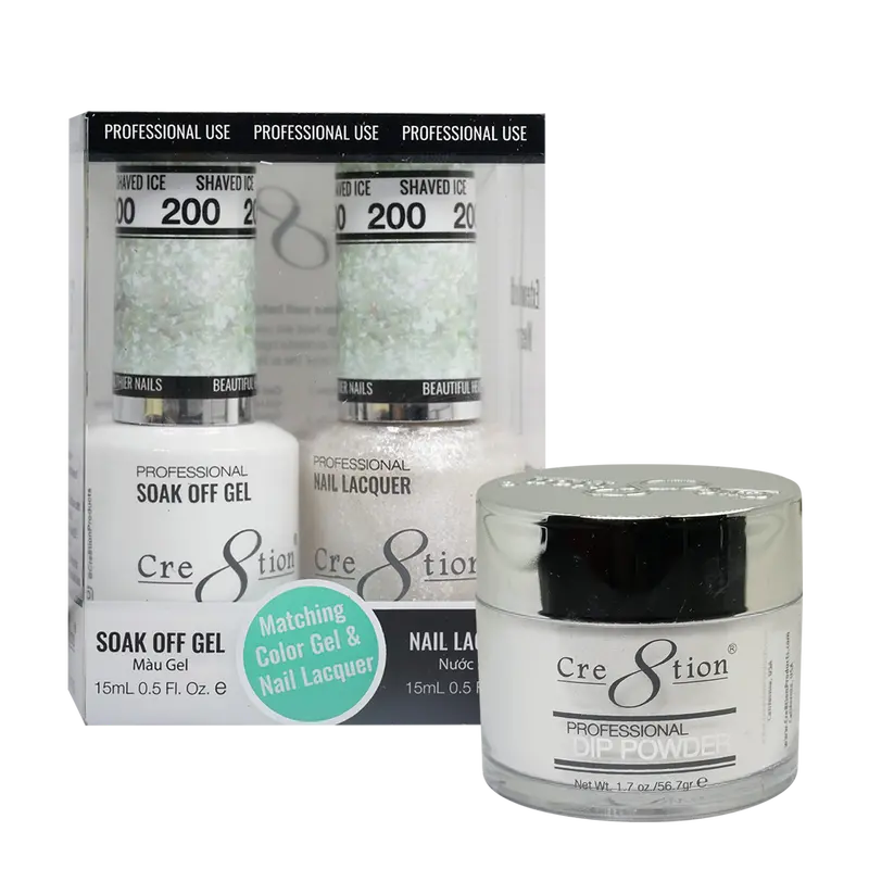 Cre8Tion Shaved Ice Nail Trio: Cool Pastel Polish Set 200 1