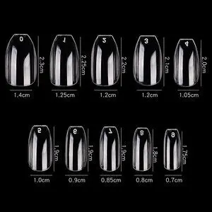 Cre8Tion Short Coffin Press-On Nails – 500 Pcs/Box, 100 Boxes/Case (Style #08) 1