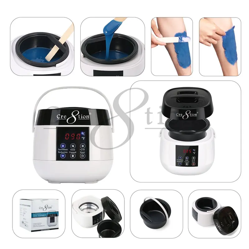 Cre8Tion Smart Digital Wax Warmer (450 Ml) With Complimentary Cream Wax 1