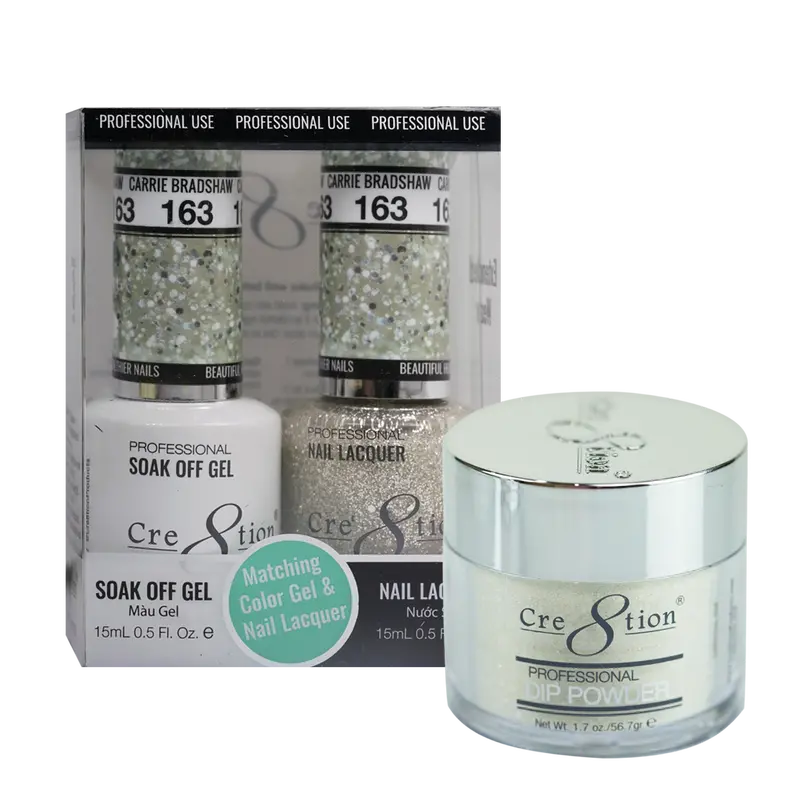 Cre8Tion Sophisticated Trio – 'Ms. Bradshaw' Elegance Nail Set #163 1