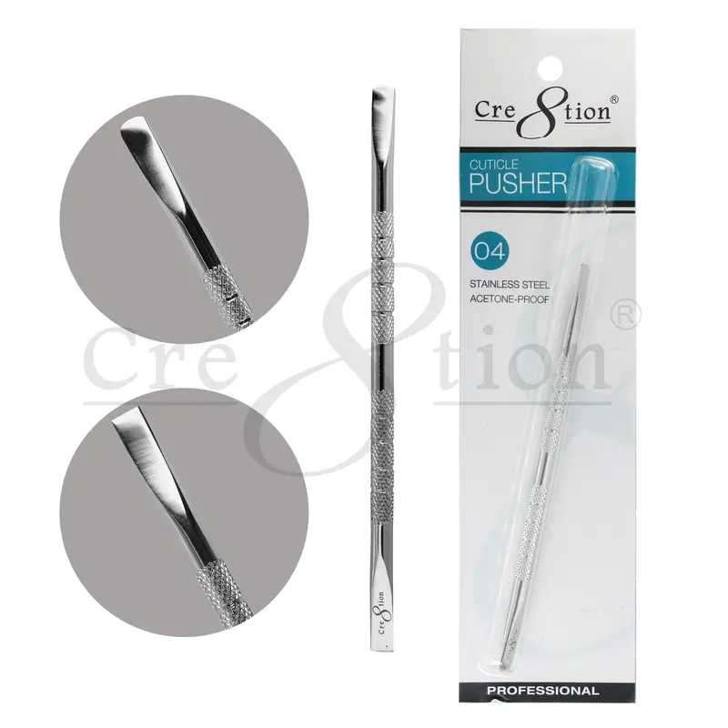 Cre8Tion Stainless Steel Cuticle Pusher – Professional Grade 4