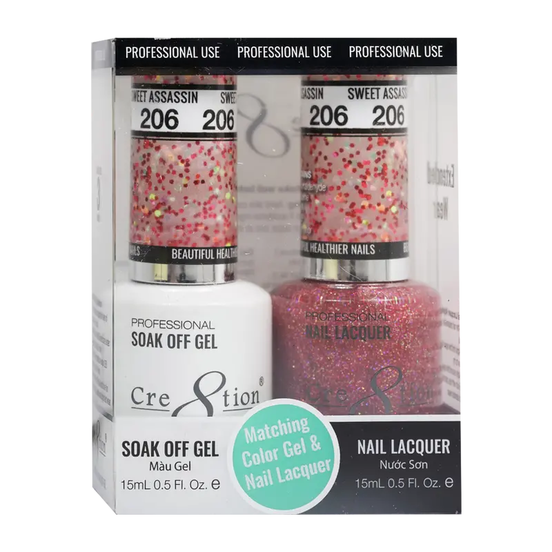 Cre8Tion Sweet Assassin Bold Gel Polish & Nail Enamel 1