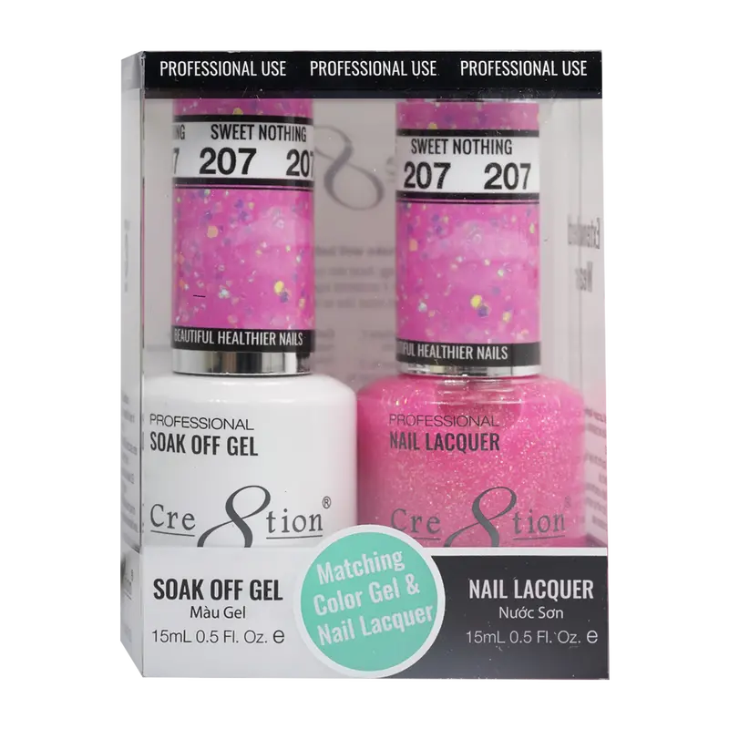 Cre8Tion Sweet Nothing Sheer Gel Nail Lacquer Combo 1