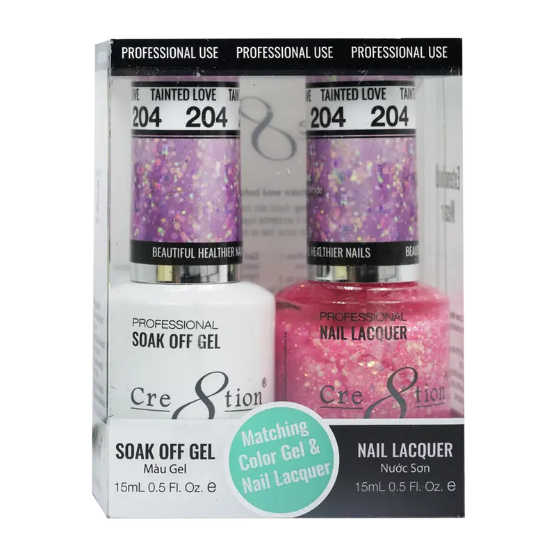Cre8Tion Tainted Love Deep-Tone Gel & Nail Lacquer 1