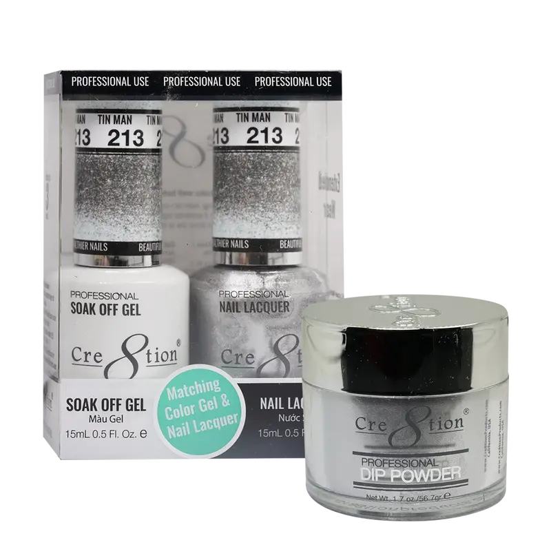 Cre8Tion Tin Man Nail Trio: Metallic Finish Collection 213 1