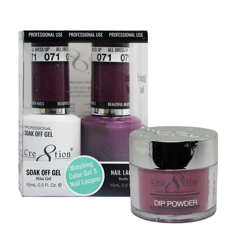 Cre8Tion Trio Matching Nail Polish Set – All Dressed Up 71 1