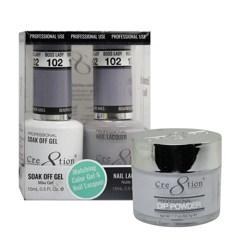 Cre8Tion Trio Matching Nail Polish Set – Boss Lady 102 1