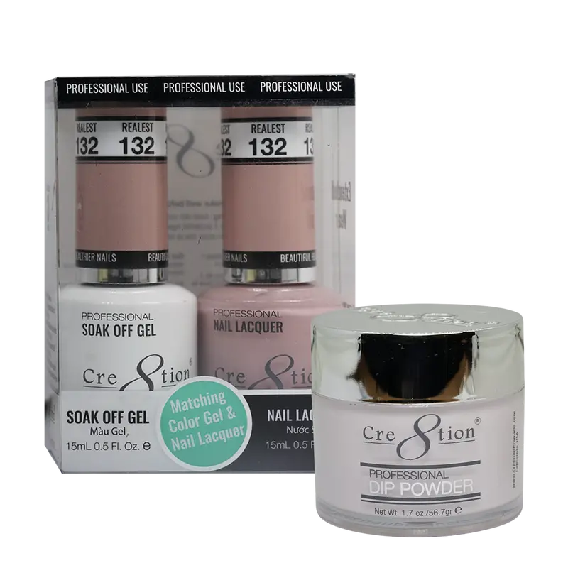 Cre8Tion Trio Matching Nail Polish Set – Corner Store Rust Brown 1