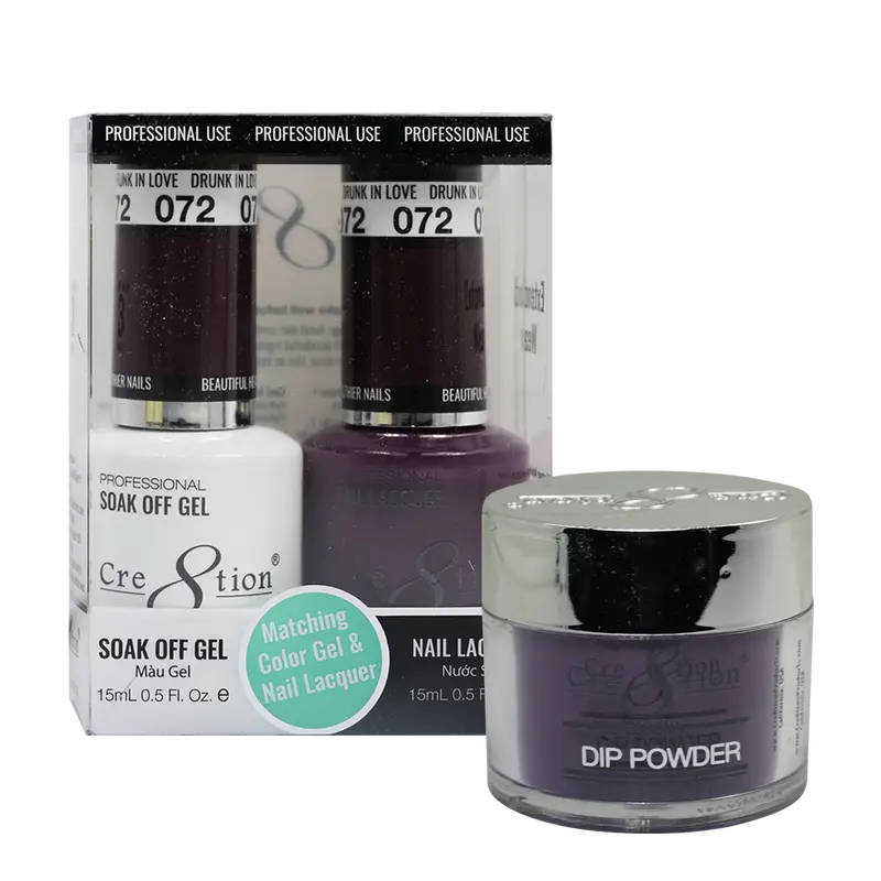 Cre8Tion Trio Matching Nail Polish Set – Drunk In Love 72 1