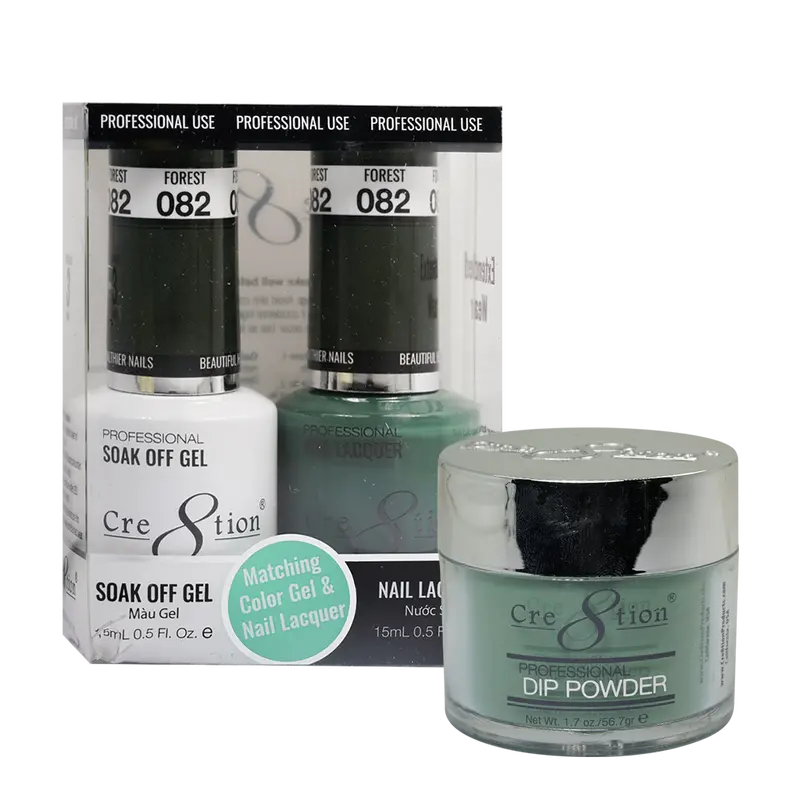Cre8Tion Trio Matching Nail Polish Set – Forest 82 1