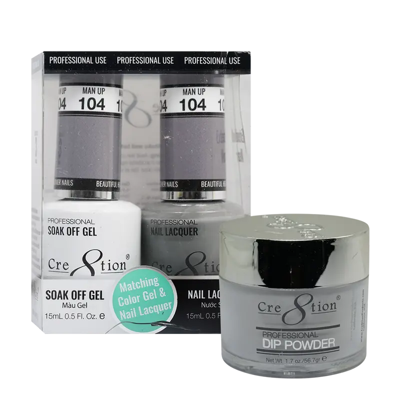 Cre8Tion Trio Matching Nail Polish Set – Man Up 104 1
