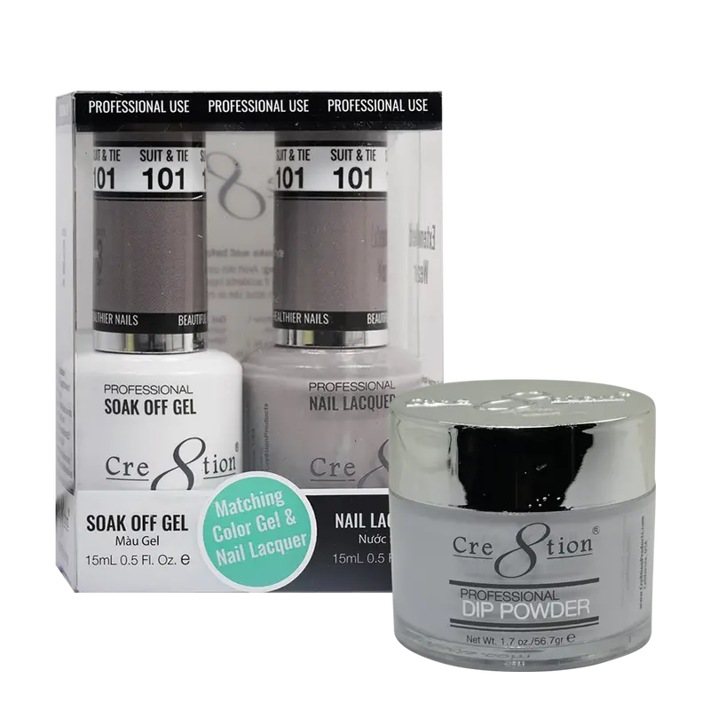 Cre8Tion Trio Matching Nail Polish Set – Suit & Tie 101 1
