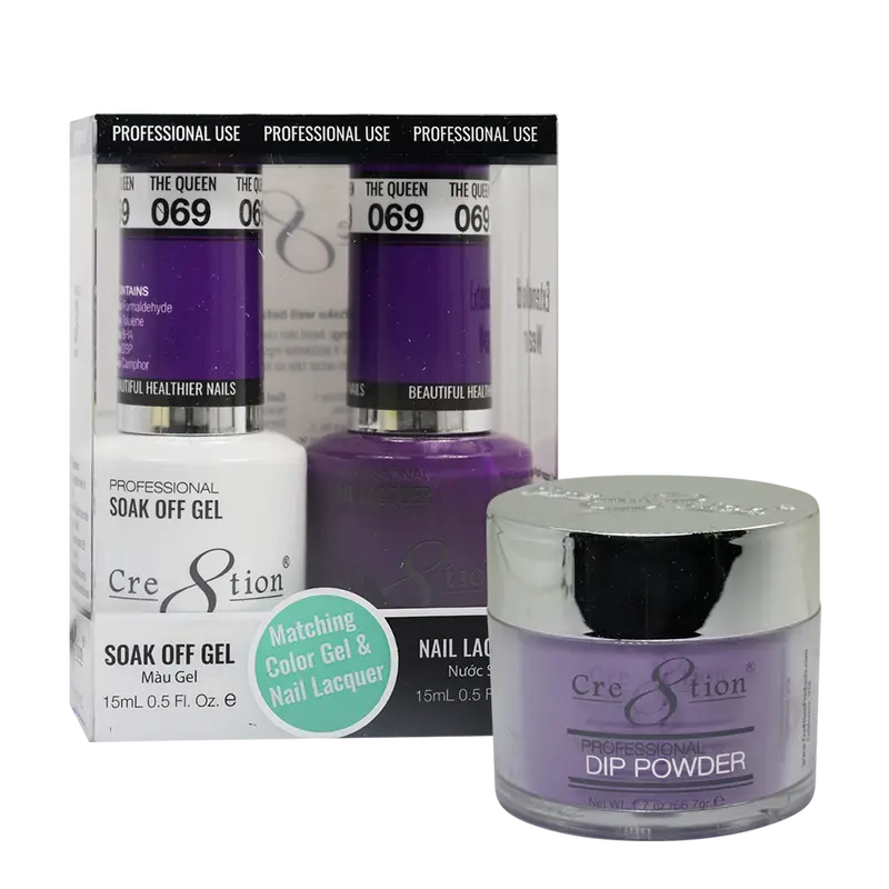 Cre8Tion Trio Matching Nail Polish Set – The Queen 69 1