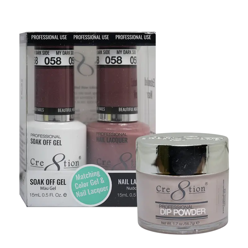 Cre8Tion Trio Matching Nail Set – 2Am Light (Shade 58) 1