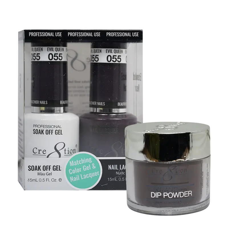 Cre8Tion Trio Matching Nail Set – Evil Queen (Shade 55) 1