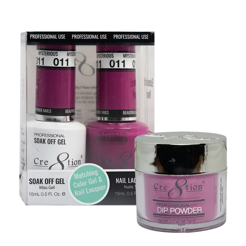 Cre8Tion Trio Matching Nail Set – Mysterious (Shade 11) 1