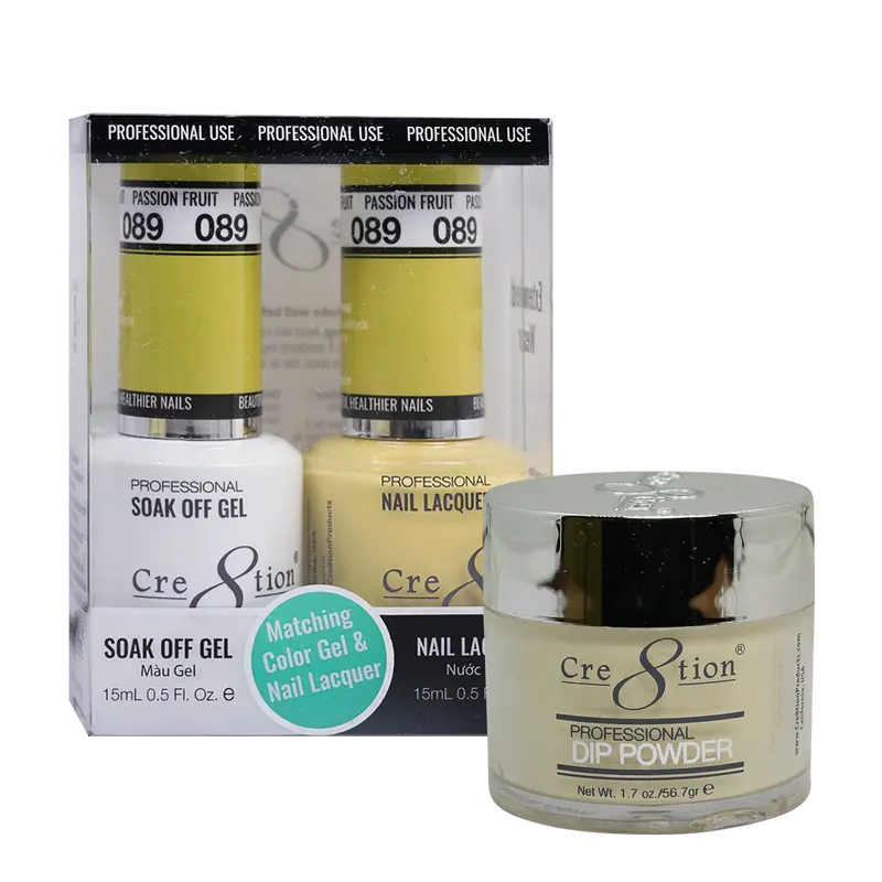 Cre8Tion Trio Nail Lacquer Set: Passion Fruit Collection 89 1