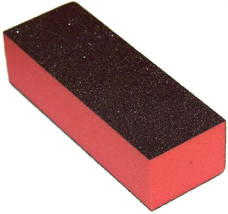 Cre8Tion Triple-Sided Nail Buffer – Orange/Black, 80/100 Grit 1
