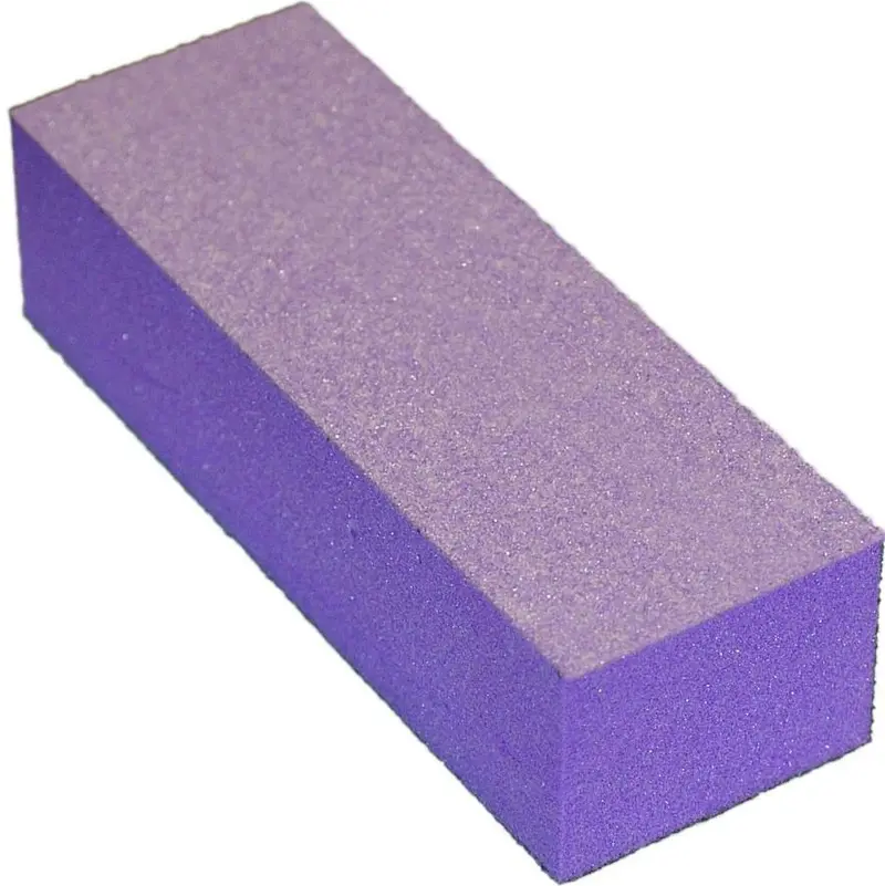 Cre8Tion Triple-Sided Nail Buffer – Purple/White, 60/100 Grit 1