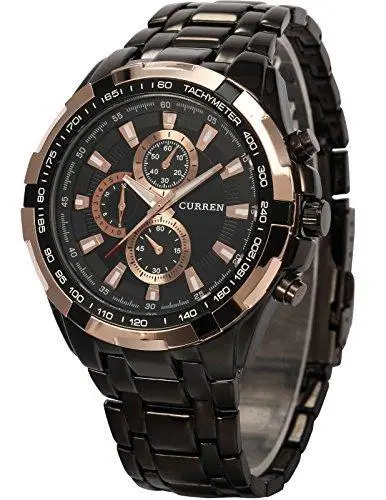 Curren Men'S Analog Watch – Sleek Black Dial – Cur012 1