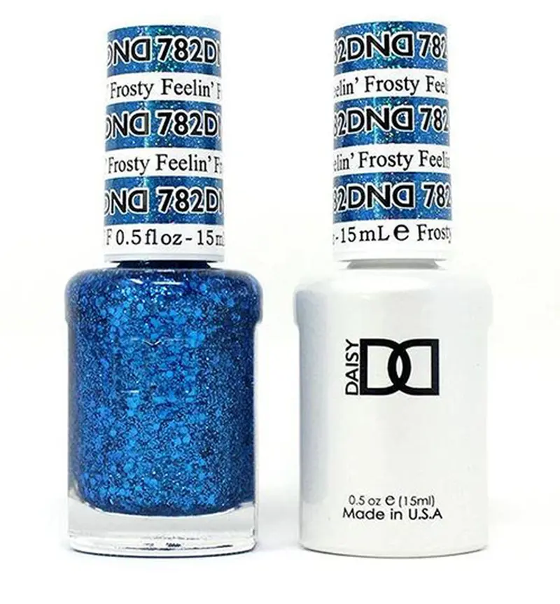 Daisy Dnd 782 Feelin’ Frosty Gel & Lacquer Duo – Icy Cool Finish 1