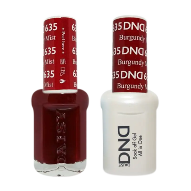 Daisy Dnd Burgundy Mist Gel & Nail Polish Pair 1