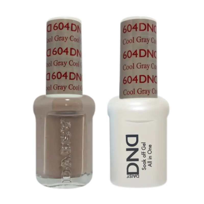 Daisy Dnd Cool Gray Gel & Nail Polish Combination 1
