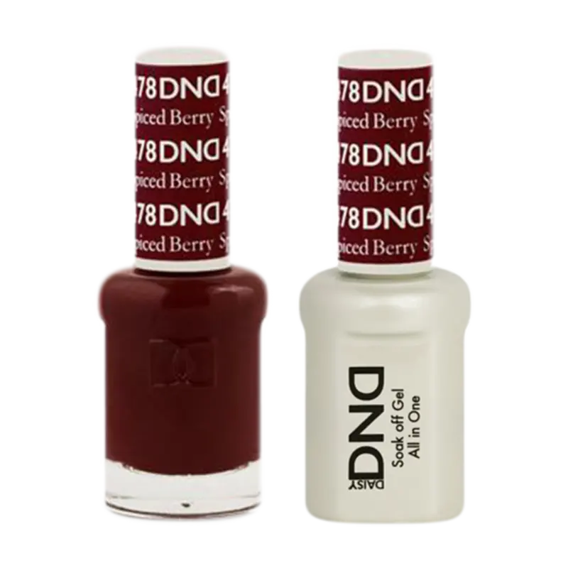 Daisy Dnd Dual-Finish Nail Color Kit – Spiced Berry #478 1