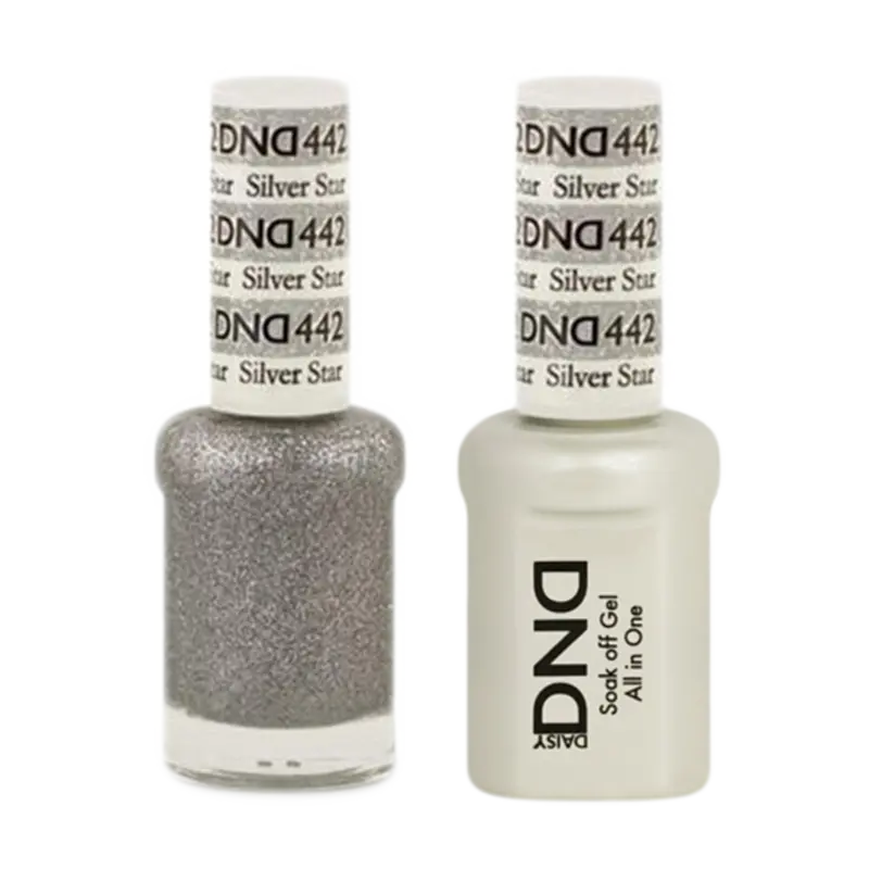 Daisy Dnd Dual-Finish Nail Kit – Silver Star Metallic 442 1