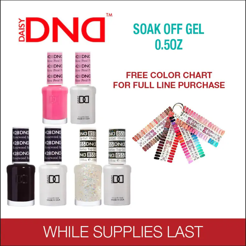 Daisy Dnd Full Gel & Lacquer Collection – 451 Colors, $5.50 Per Unit 1