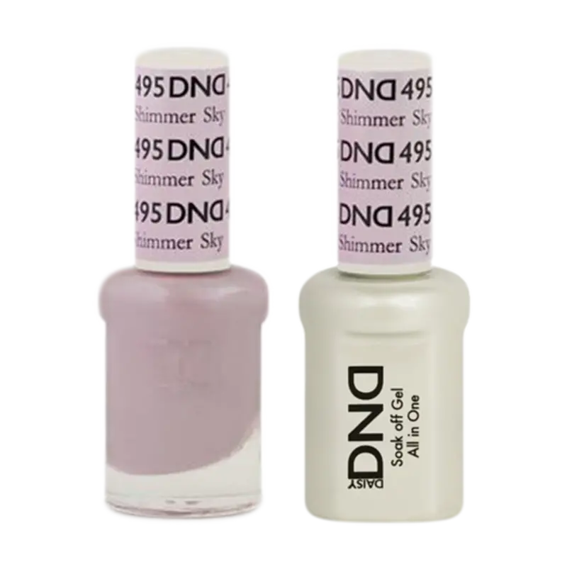 Daisy Dnd Gel And Lacquer Nail Set – Shimmer Sky #495 1