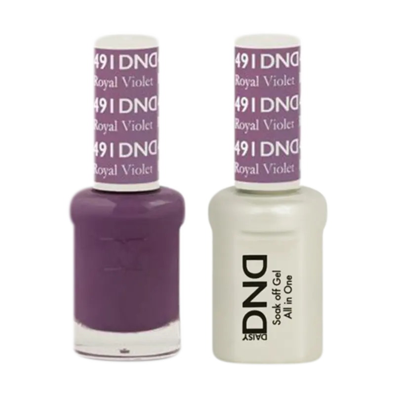 Daisy Dnd Gel And Regular Polish Kit – Royal Violet #491 1