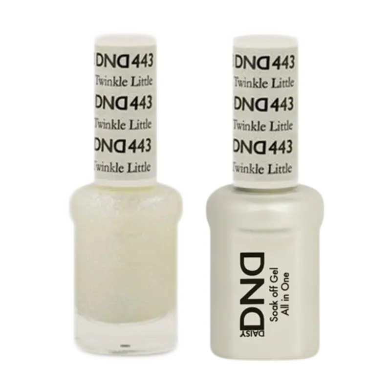 Daisy Dnd Gel & Lacquer Combo – Twinkle Little Star Shimmer 443 1