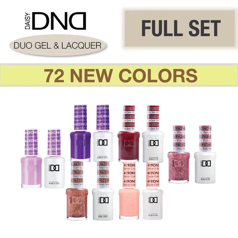 Daisy Dnd Gel & Lacquer Duo Set – 72-Color Collection At $5.25 Each 1