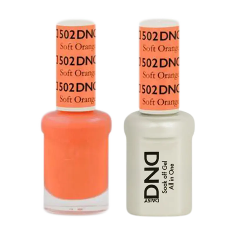 Daisy Dnd Gel & Lacquer Matching Set – Soft Orange 502 1