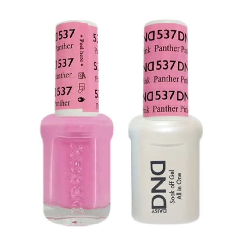 Daisy Dnd Gel + Lacquer Nail Color Pair – Panther Pink #537 1