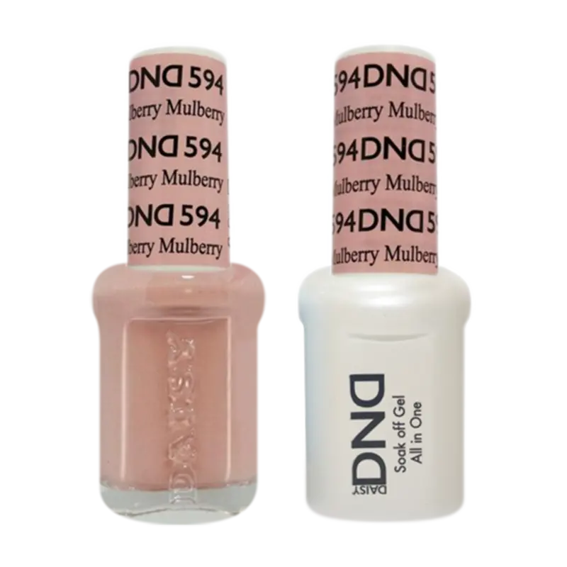 Daisy Dnd Gel Polish & Nail Lacquer Set – Mulberry #594 1